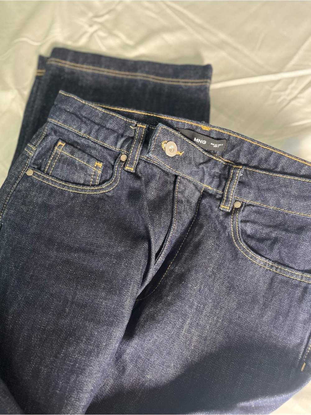 Mango WOMen's Dark Blue Denim Jeans